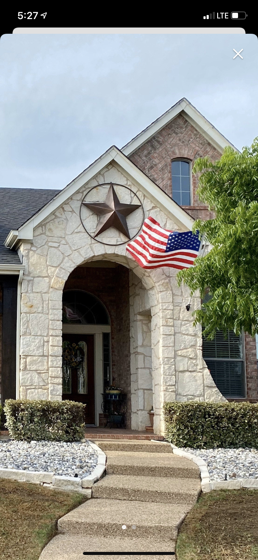 LONE STAR 48" METAL BARN STAR TWISTED ROPE RING RUSTIC BRONZE WESTERN HOME DECOR HANDMADE-#EH10014