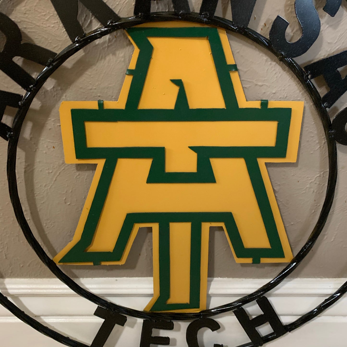 ARKANSAS TECH CUSTOM METAL VINTAGE CRAFT SIGN TEAM WESTERN HOME DECOR HANDMADE
