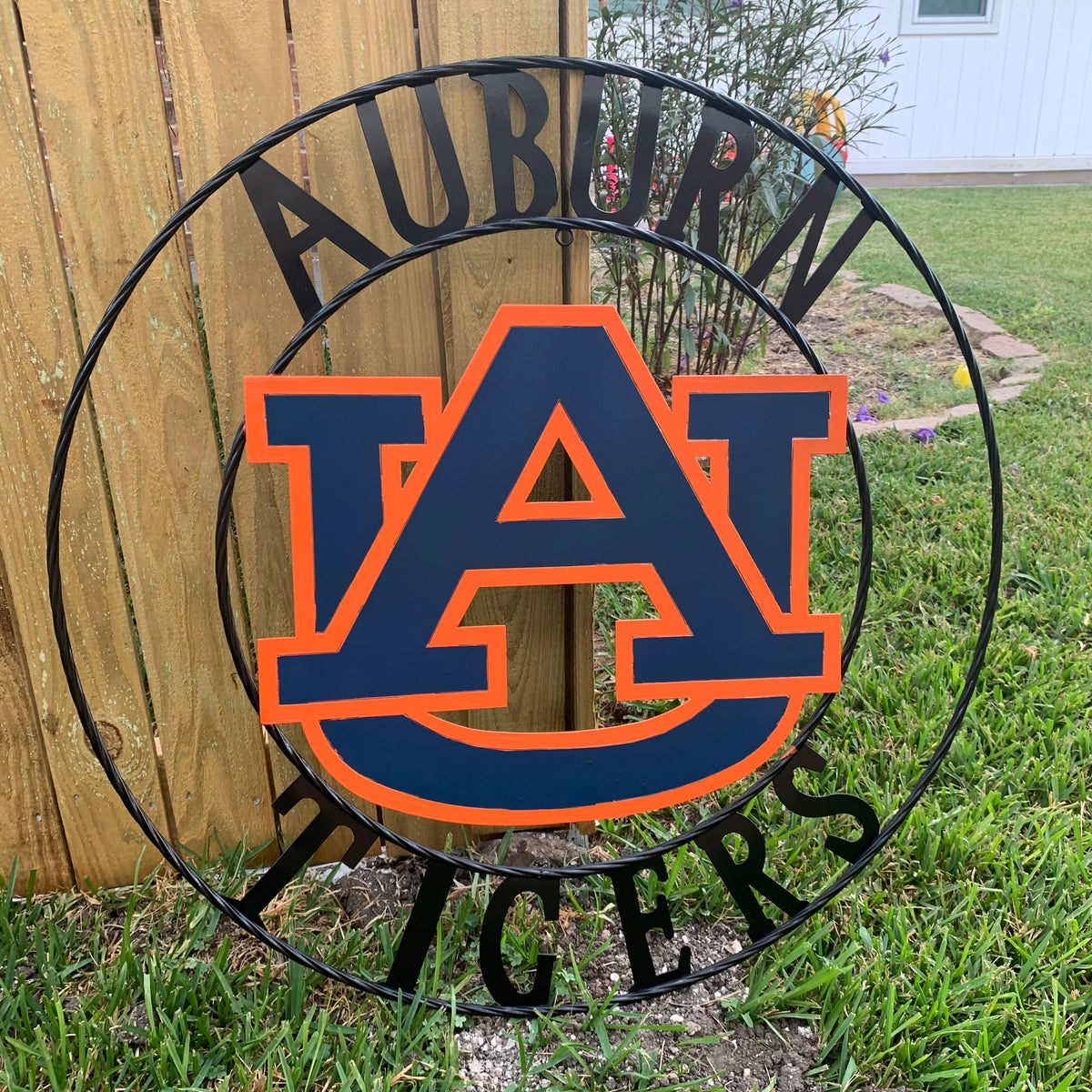 AUBURN TIGERS CUSTOM METAL VINTAGE CRAFT SIGN WESTERN HOME DECOR HANDMADE 12",18",24",32",36"