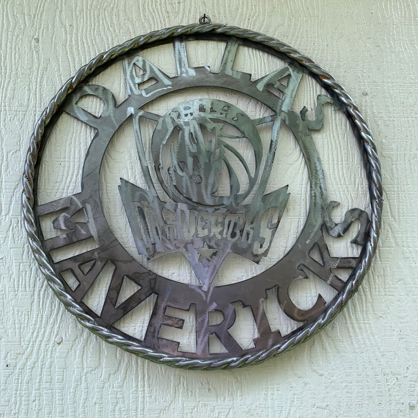 12",18", 24", 32",36" DALLAS MAVERICKS CUSTOM RAW METAL VINTAGE CRAFT TEAM SPORTS SIGN HANDMADE