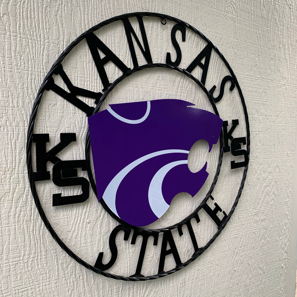 KANSAS STATE CUSTOM METAL VINTAGE CRAFT SIGN WALL ART TEAM SIGN HANDMADE #EH12127