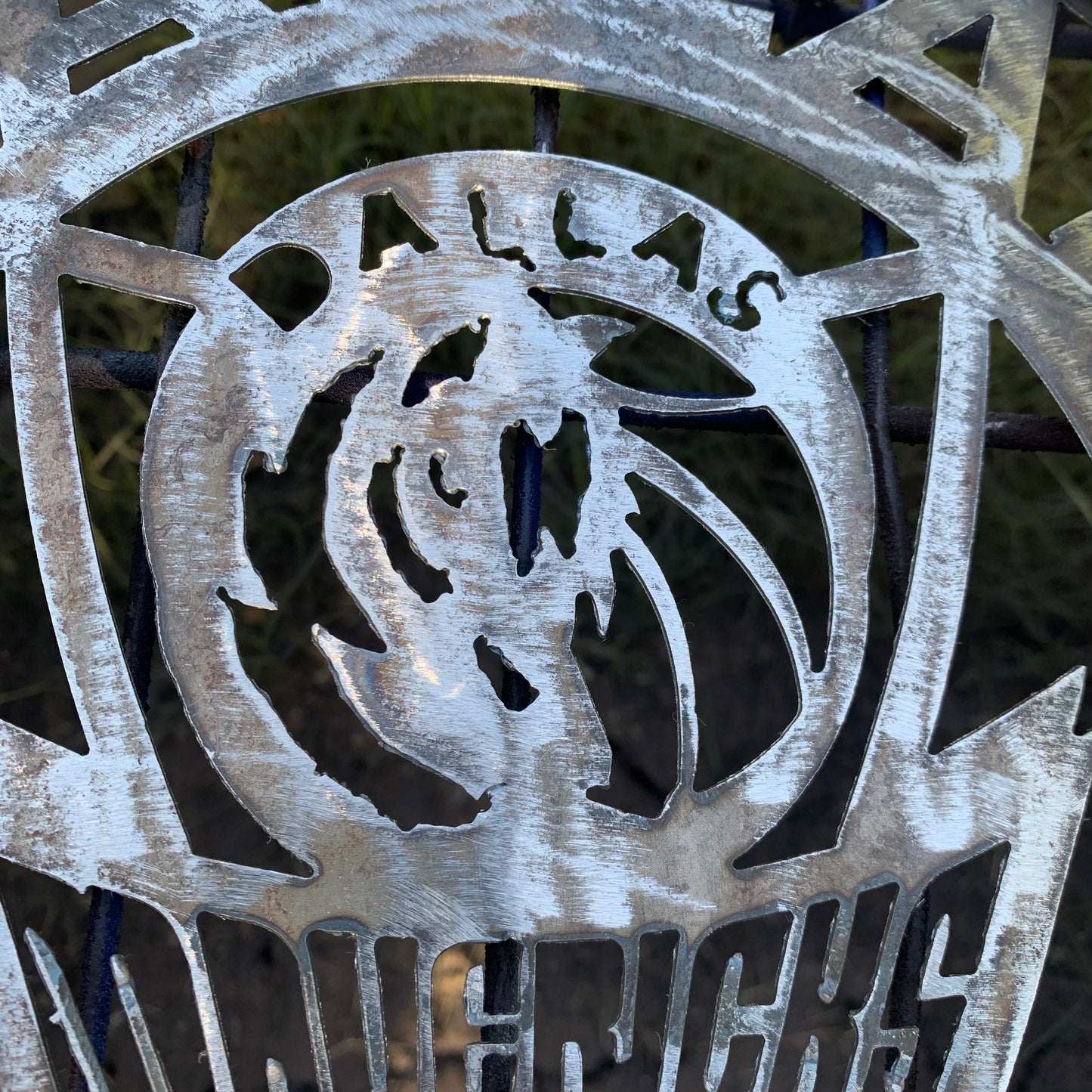 DALLAS MAVERICKS BLACK CUSTOM METAL VINTAGE CRAFT TEAM SPORTS SIGN HANDMADE 12",18",24",36"