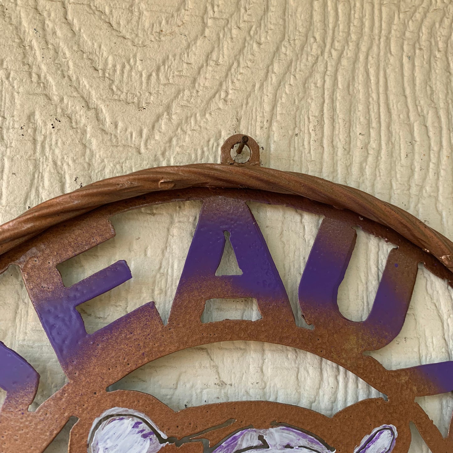 12",18",24",32" GEAUX TIGERS CUSTOM VINTAGE METAL CRAFT TEAM WALL ART HANDMADE