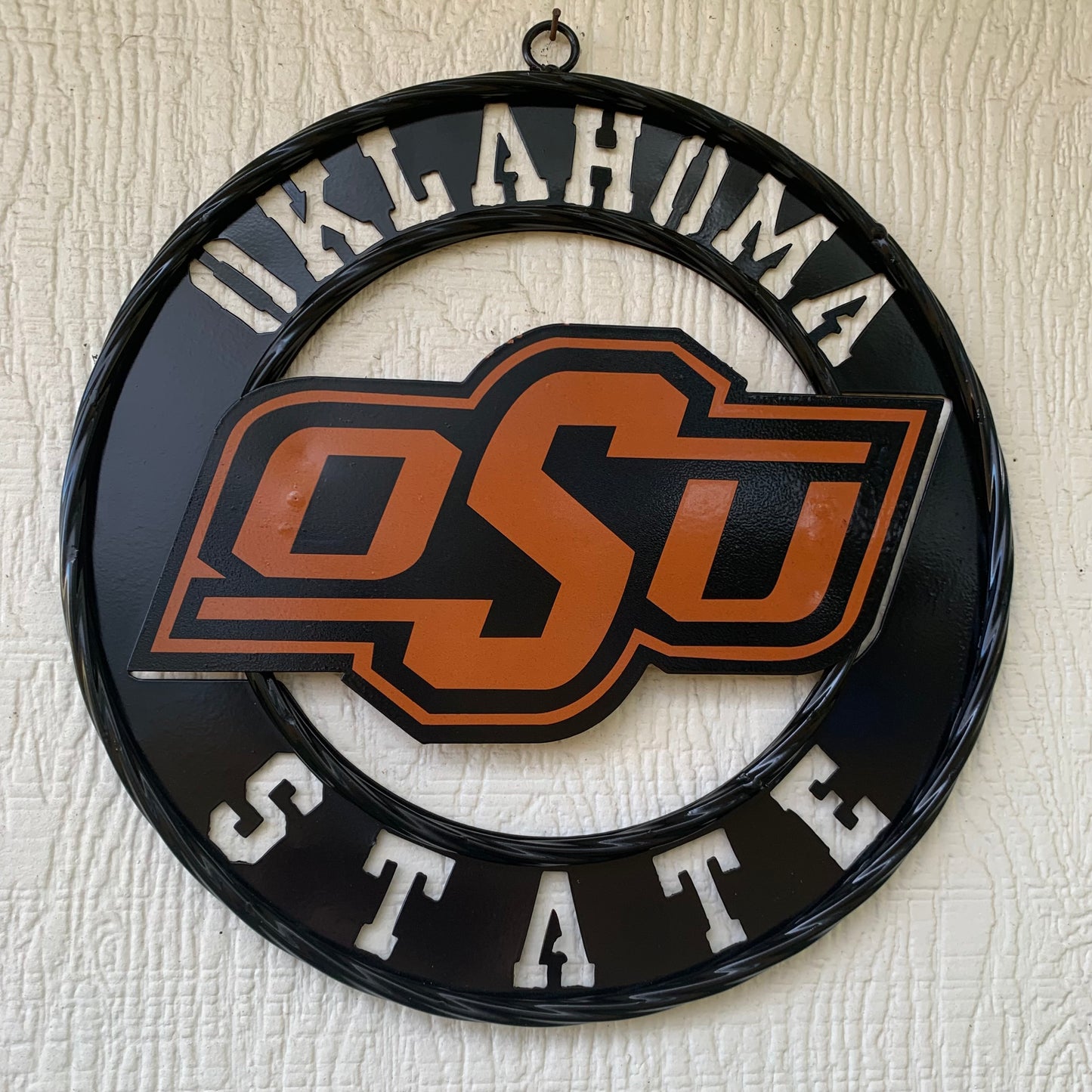 12" OSU OKLAHOMA STATE COWBOYS CUSTOM METAL VINTAGE CRAFT SIGN WESTERN HOME DECOR HANDMADE