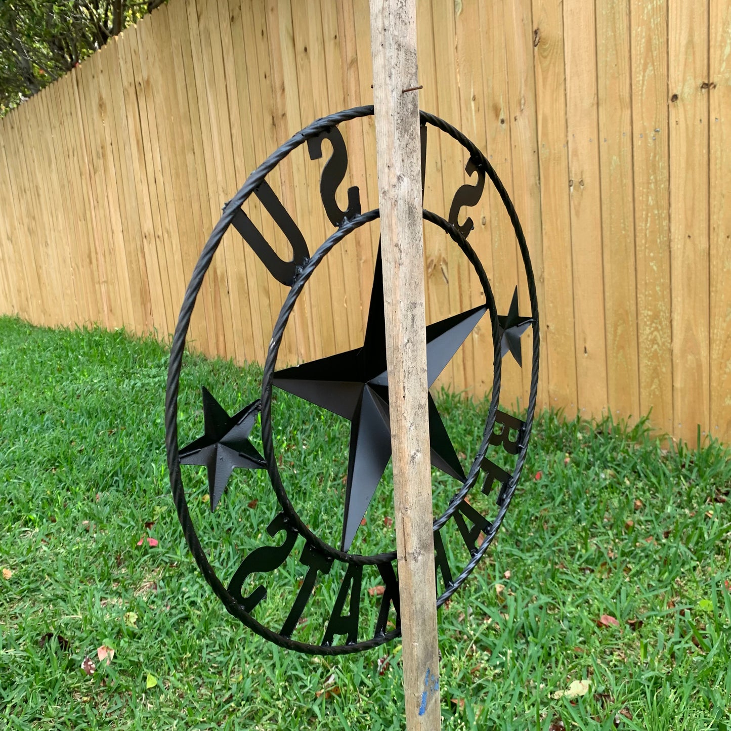 24",32" SHSU SAM HOUSTON BEARKATS RUSTIC BLACK METAL CUSTOM VINTAGE CRAFT RUSTIC BLACK TEAM STAR HANDMADE
