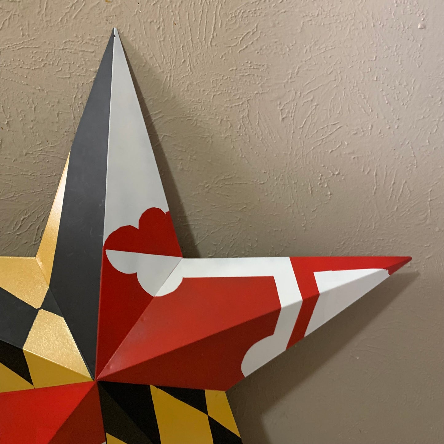 MARYLAND FLAG BARN METAL STAR WESTERN HOME DECOR HANDMADE 22",24",30",36" #EH10423
