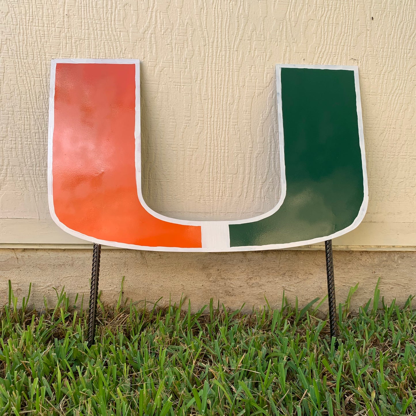 24"x15" MIAMI HURRICANES CUSTOM METAL VINTAGE CRAFT SIGN WESTERN HOME DECOR HANDMADE LASER CUT