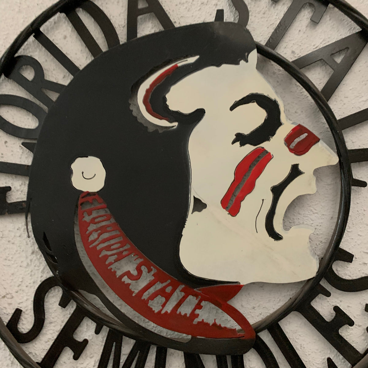 12", 18", 24", 32" FSU FLORIDA STATE SEMINOLES INDIAN LOGO METAL CUSTOM VINTAGE CRAFT TEAM SIGN
