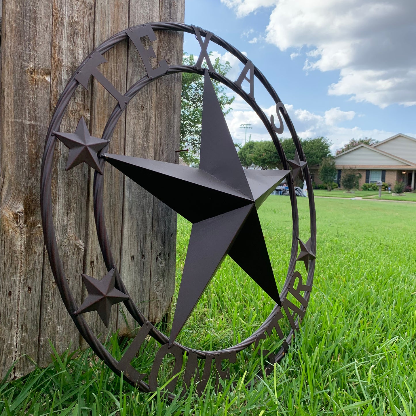 TEXAS LONESTAR METAL ART WESTERN HOME WALL DECOR RUSTIC VINTAGE BROWN NEW, SIZE:24",32",36",40",42",44",46",50"