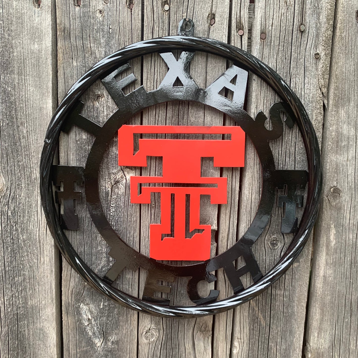 TEXAS TECH CUSTOM METAL VINTAGE CRAFT SIGN WESTERN HOME DECOR HANDMADE 12",18",24",32",36"