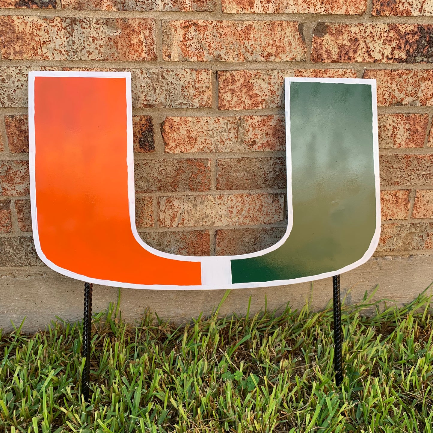 24"x15" MIAMI HURRICANES CUSTOM METAL VINTAGE CRAFT SIGN WESTERN HOME DECOR HANDMADE LASER CUT