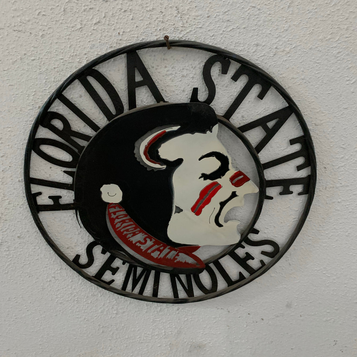 12", 18", 24", 32" FSU FLORIDA STATE SEMINOLES INDIAN LOGO METAL CUSTOM VINTAGE CRAFT TEAM SIGN