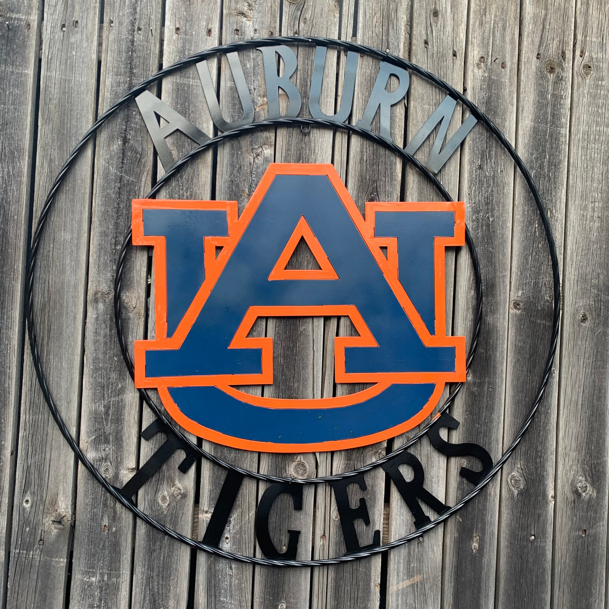 AUBURN TIGERS CUSTOM METAL VINTAGE CRAFT SIGN WESTERN HOME DECOR HANDMADE 12",18",24",32",36"