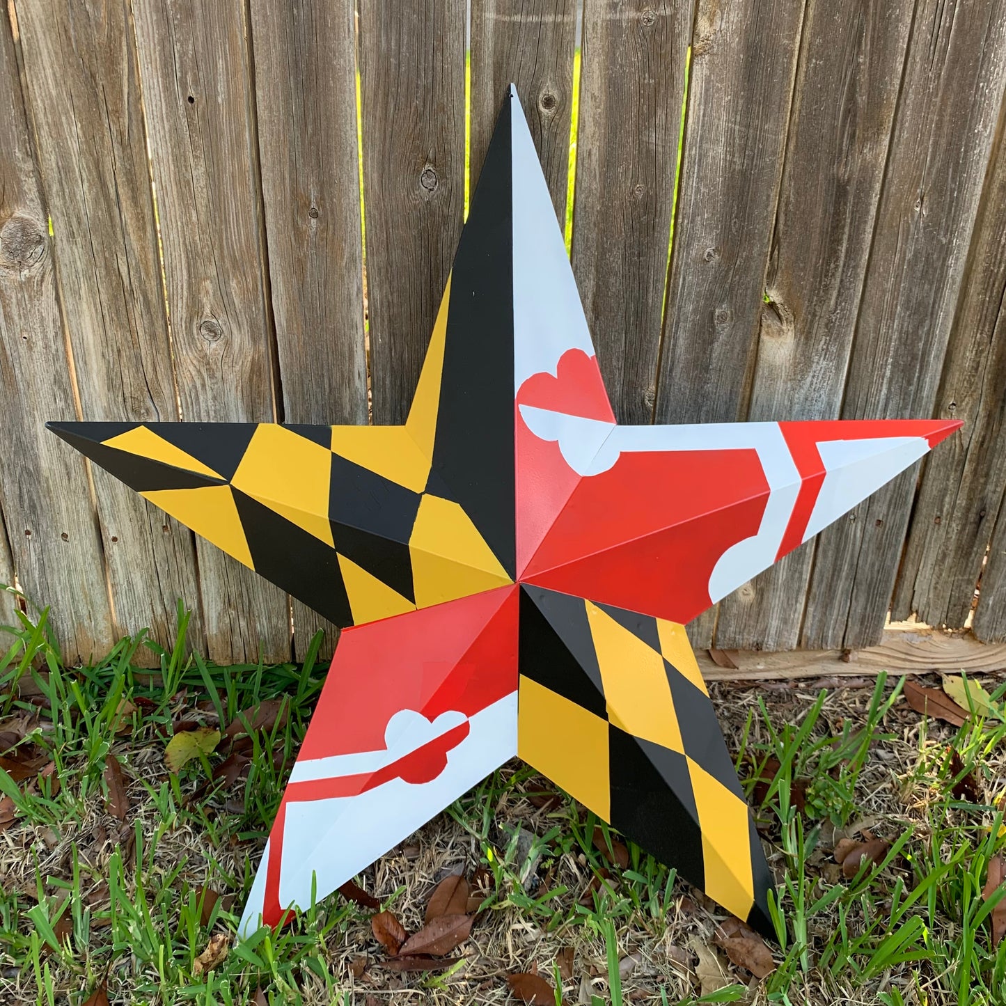 MARYLAND FLAG BARN METAL STAR WESTERN HOME DECOR HANDMADE 22",24",30",36" #EH10423