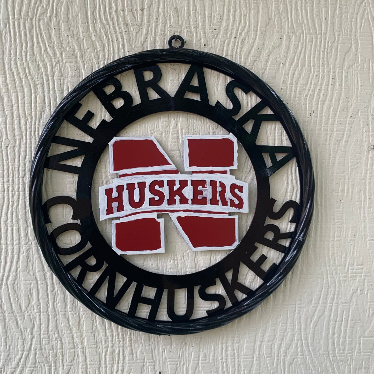 NEBRASKA HUSKERS METAL CUSTOM VINTAGE CRAFT TEAM SIGN WESTERN HOME DECOR HANDMADE 12",18",24",36"