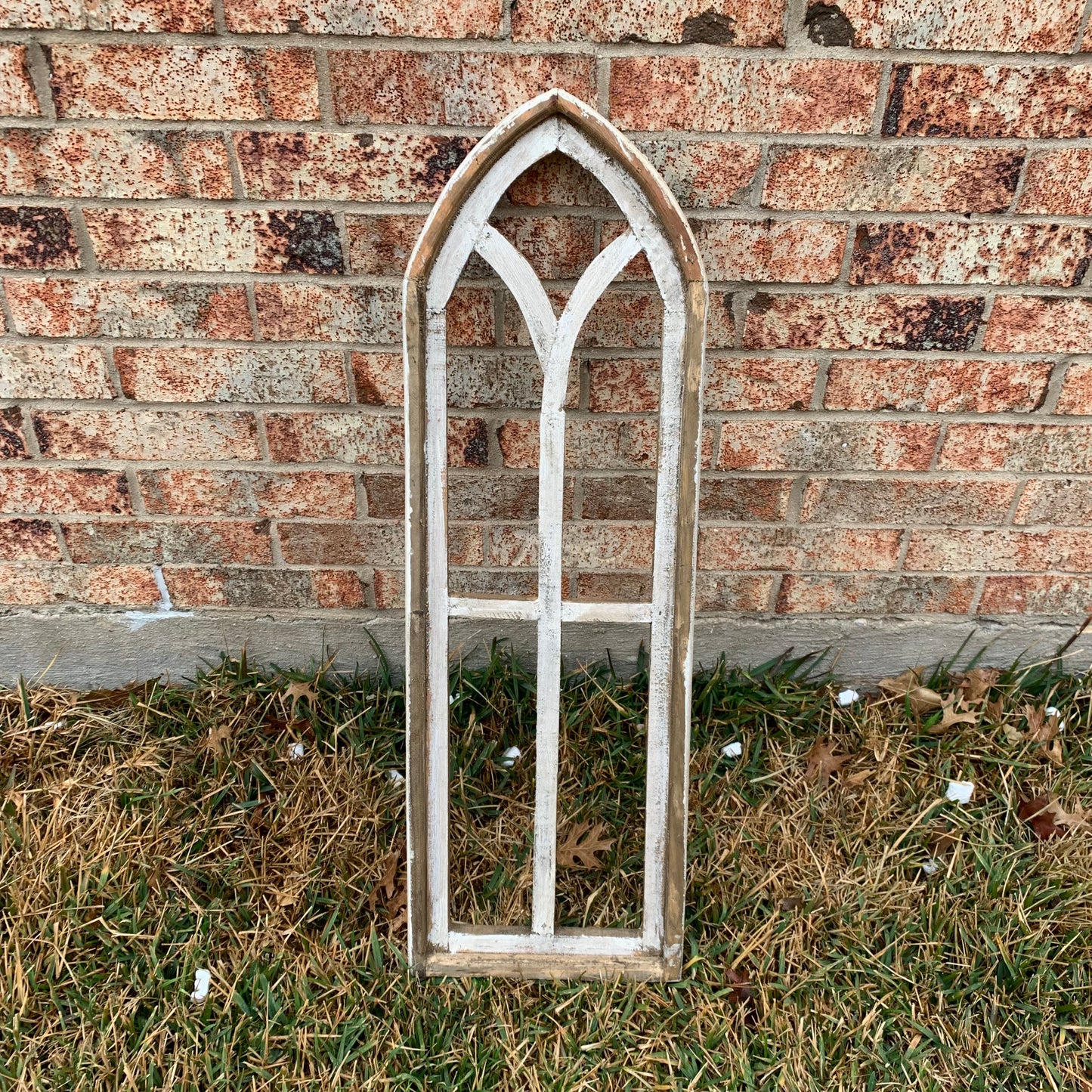 36" 2 PCS FERRARA CATHEDRAL WINDOW 2pc SET WESTERN HOME DECOR HANDMADE CRAFT NEW #EH11564