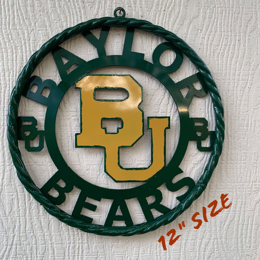 12",18",24",32" BAYLOR BEARS CUSTOM METAL VINTAGE CRAFT SIGN WESTERN HOME DECOR HANDMADE