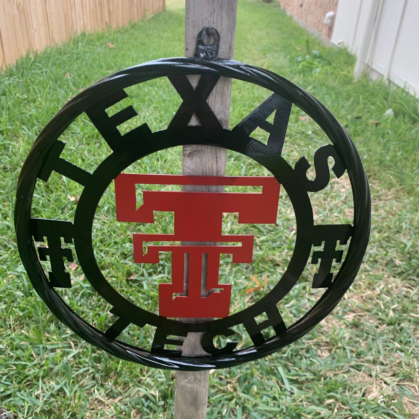TEXAS TECH CUSTOM METAL VINTAGE CRAFT SIGN WESTERN HOME DECOR HANDMADE 12",18",24",32",36"