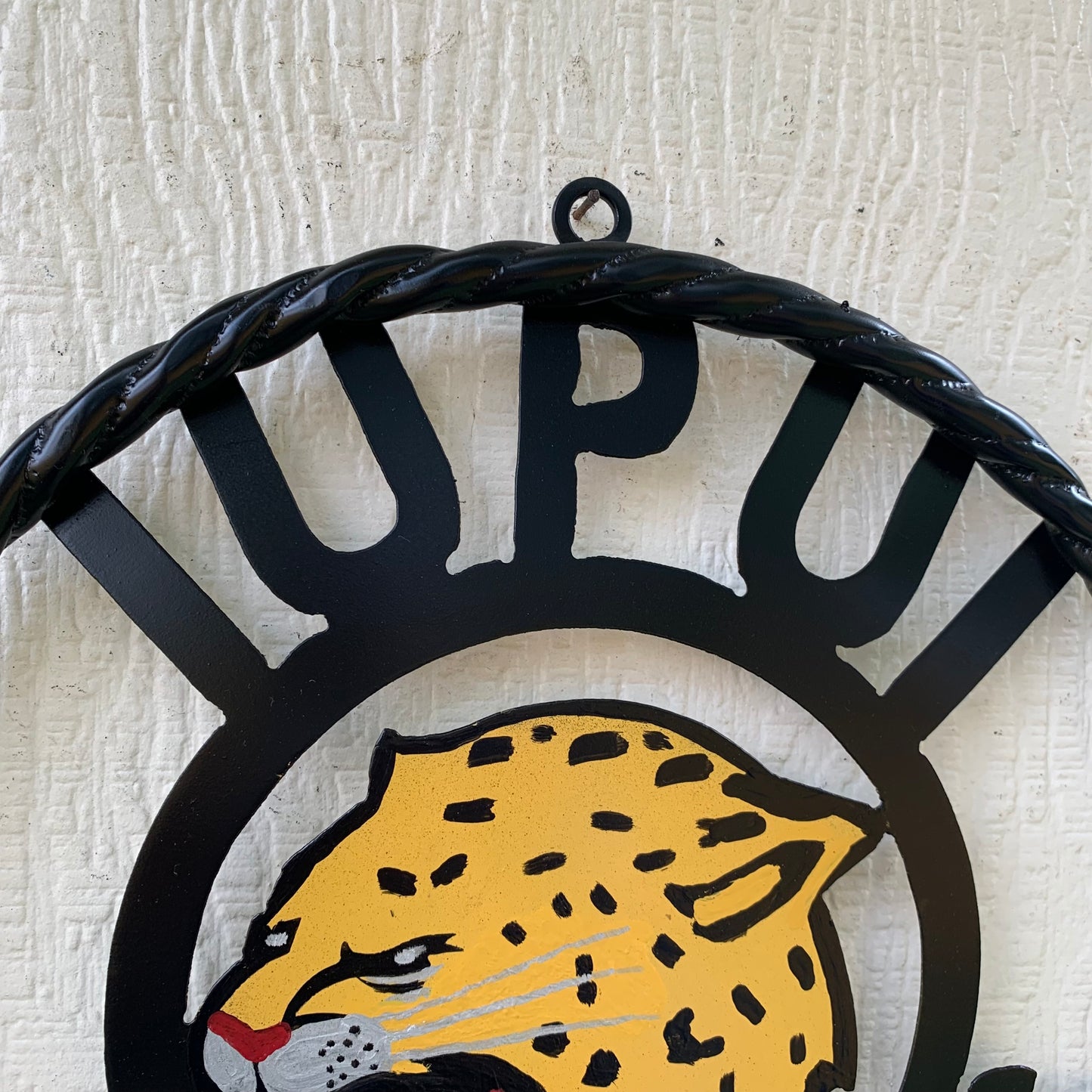 INDIANA IUPUI JAGUARS METAL CUSTOM VINTAGE CRAFT TEAM SIGN HANDMADE
