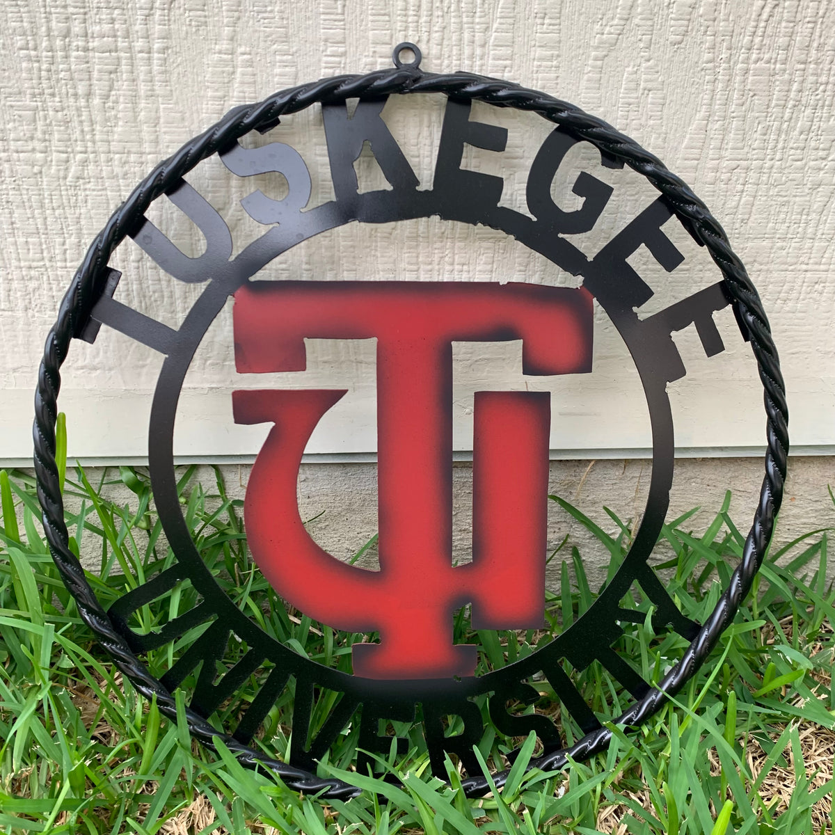 TUSKEGEE UNIV. METAL CUSTOM VINTAGE CRAFT TEAM SPORTS SIGN HANDMADE