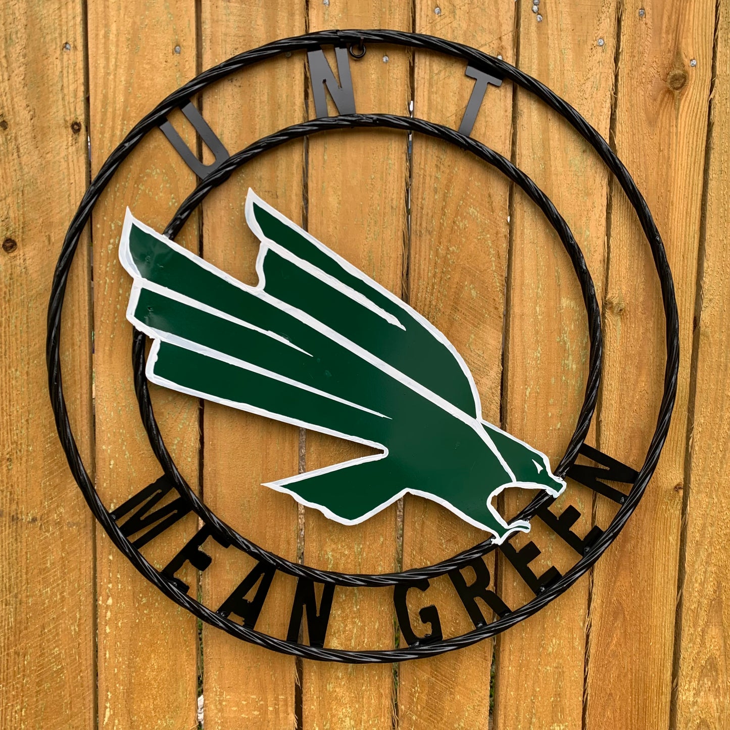 12",18",24",32",36" UNT MEAN GREEN CUSTOM METAL VINTAGE CRAFT SIGN TEAM HANDMADE