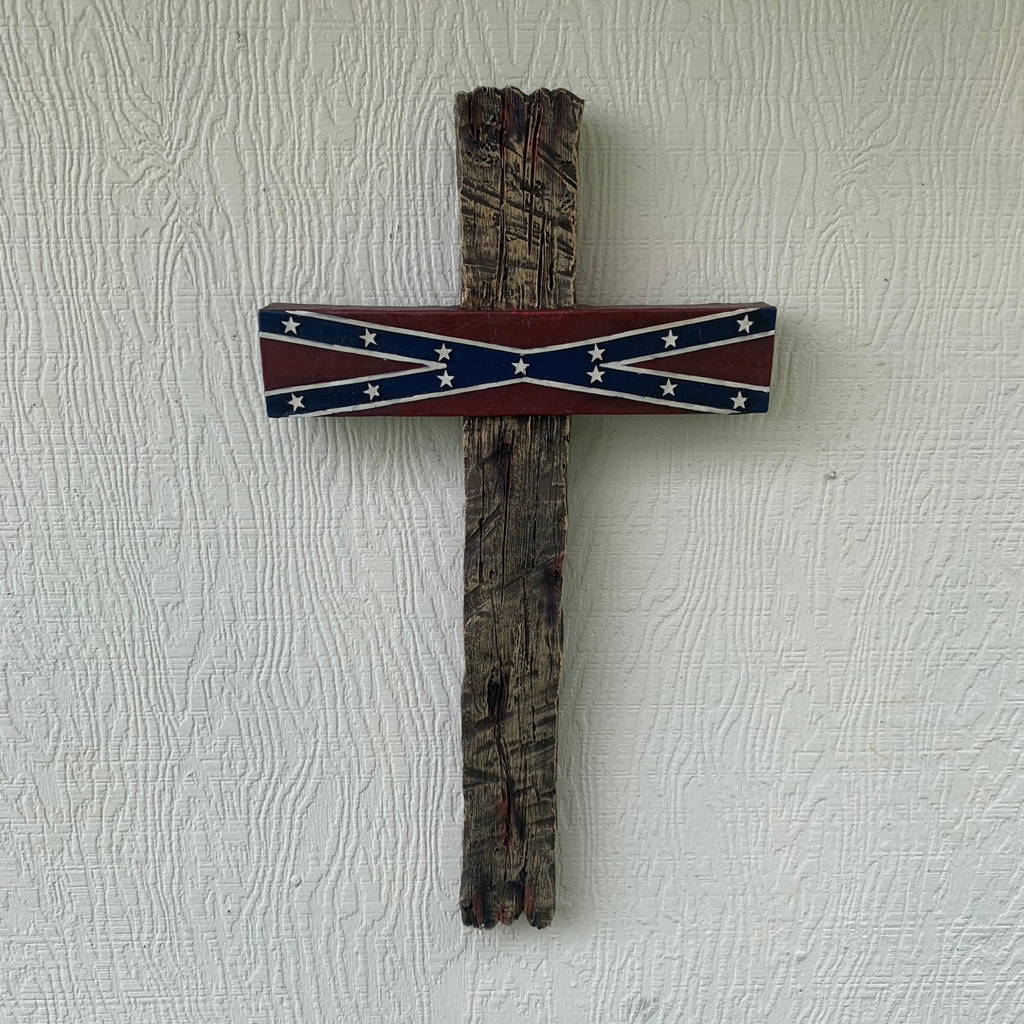 P & G FLAG STONE CROSS WESTERN HOME DECOR NEW ART--FREE SHIPPING