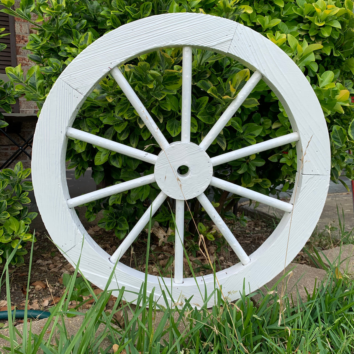 16",24",30" WAGON WHEEL NATURAL STAIN BARN WOOD WESTERN HOME DECOR RUSTIC NEW #EH11189
