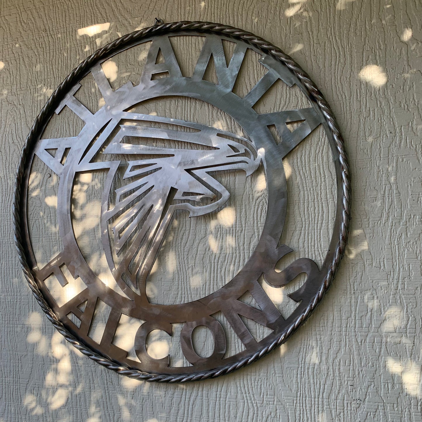 18", 24", 32", 36" ATLANTA FALCONS CUSTOM RAW METAL VINTAGE CRAFT TEAM SIGN HANDMADE