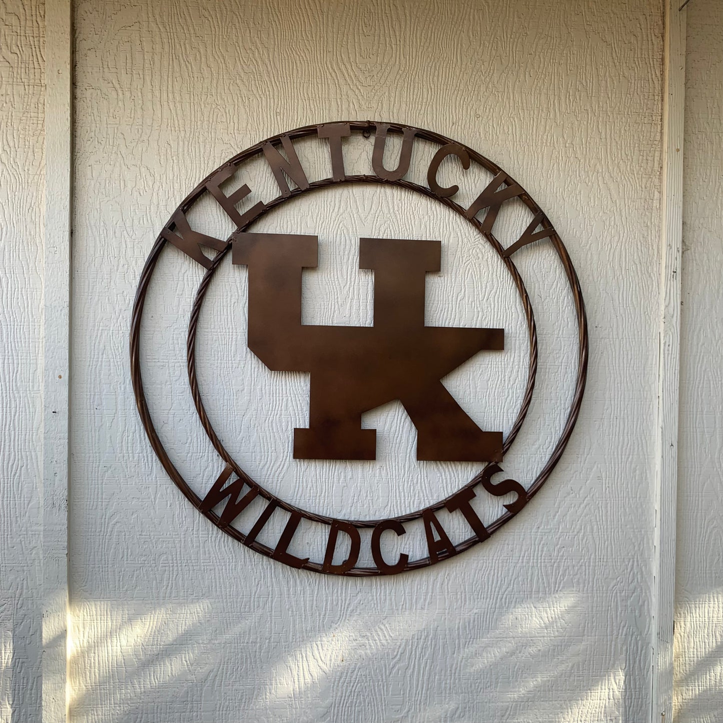 12",18", 24", 32" KENTUCKY WILDCATS RUSTIC BRONZE CUSTOM METAL VINTAGE CRAFT SIGN HANDMADE