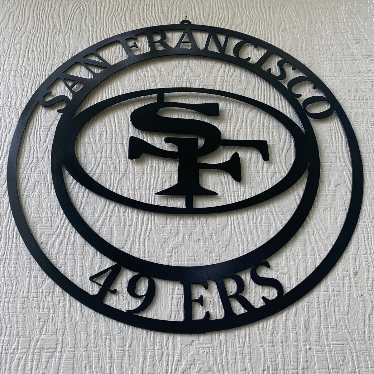 SAN FRANCISCO 49ERS METAL CUSTOM VINTAGE RAW METAL CRAFT TEAM SIGN HANDMADE 12",18",24",32",36",40",50"