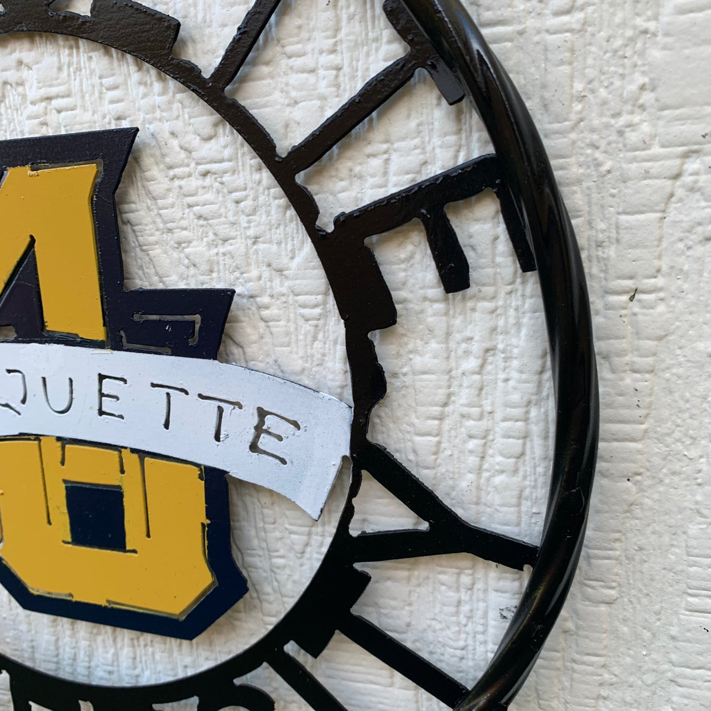 12",18",24" MARQUETTE METAL CUSTOM VINTAGE CRAFT WALL ART TEAM SIGN HANDMADE