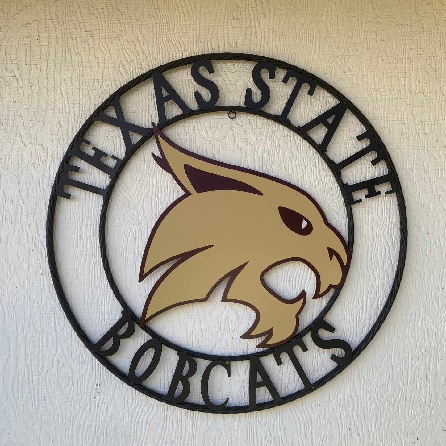 12",18",24",32",36" TEXAS STATE BOBCATS CUSTOM METAL VINTAGE CRAFT TEAM SIGN WESTERN HOME DECOR HANDMADE