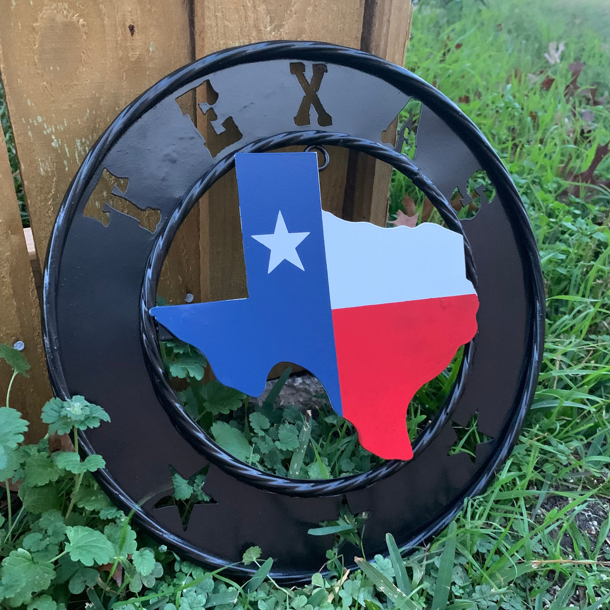 12" STATE OF TEXAS MAP CUSTOM METAL VINTAGE CRAFT SIGN WESTERN HOME DECOR NEW