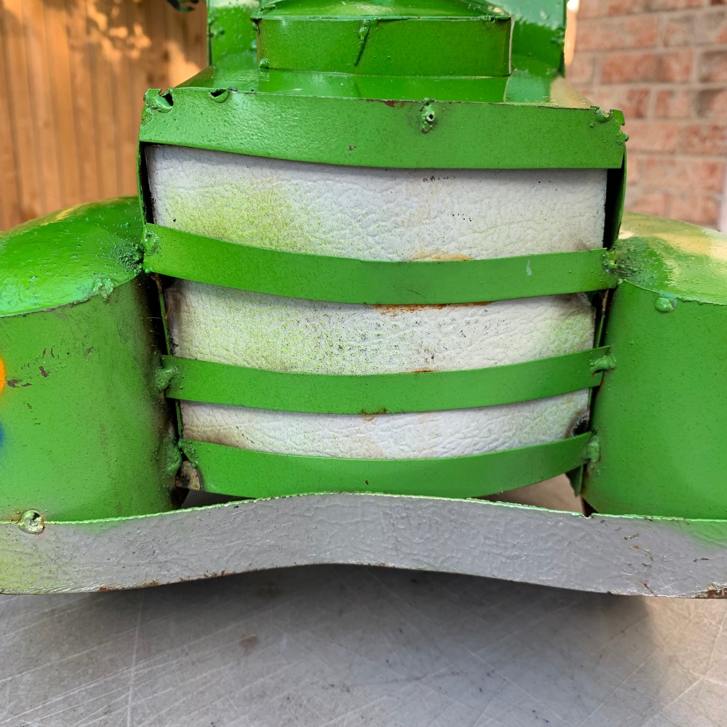 GARDEN GREEN 20" PICKUP TRUCK METAL ART GARDEN FIGURINE OUTDOOR & INDOOR GARDEN WESTERN HOME DECOR HANDMADE NEW SIZE 20"L x 10"W x 12" H #EH12523