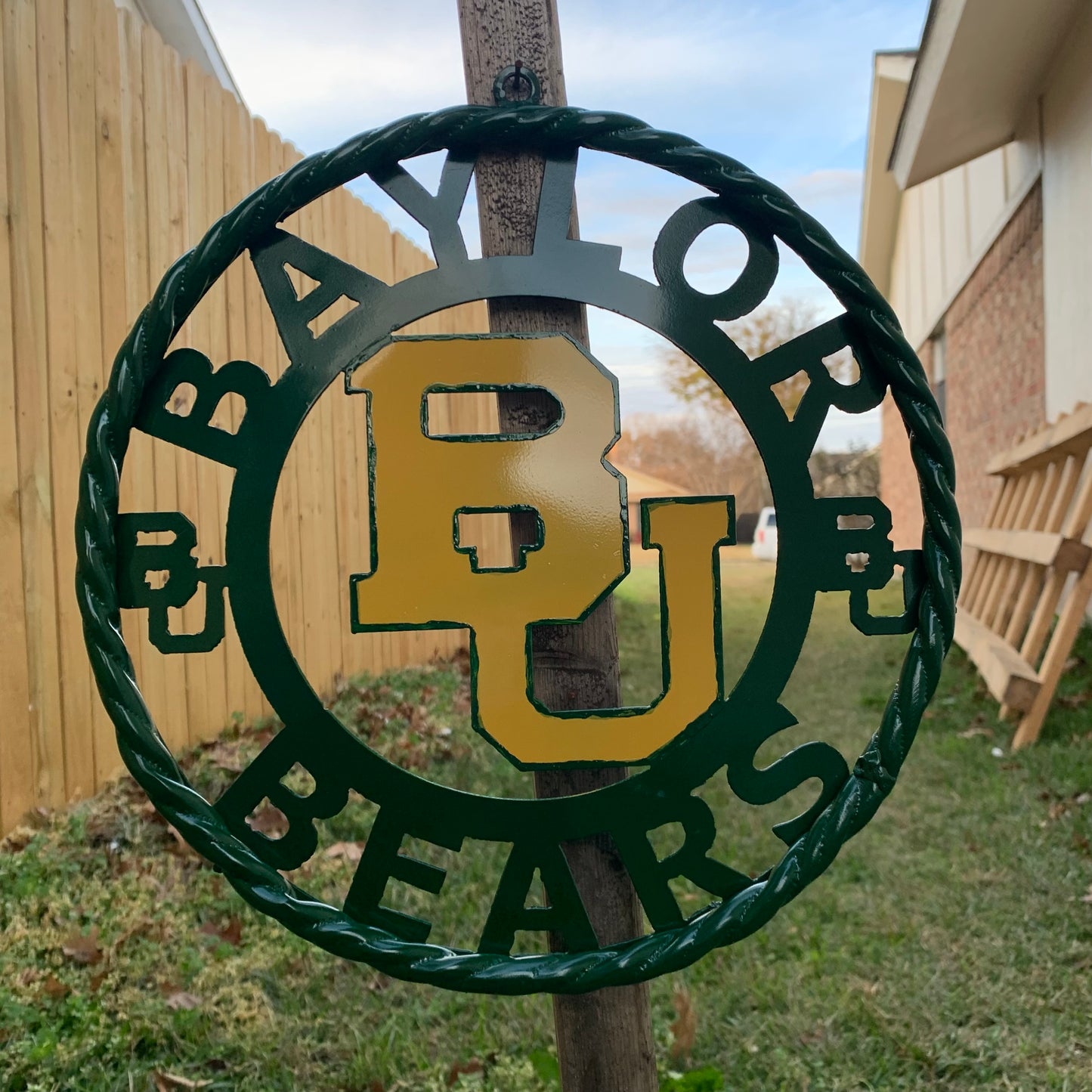 12",18",24",32" BAYLOR BEARS CUSTOM METAL VINTAGE CRAFT SIGN WESTERN HOME DECOR HANDMADE