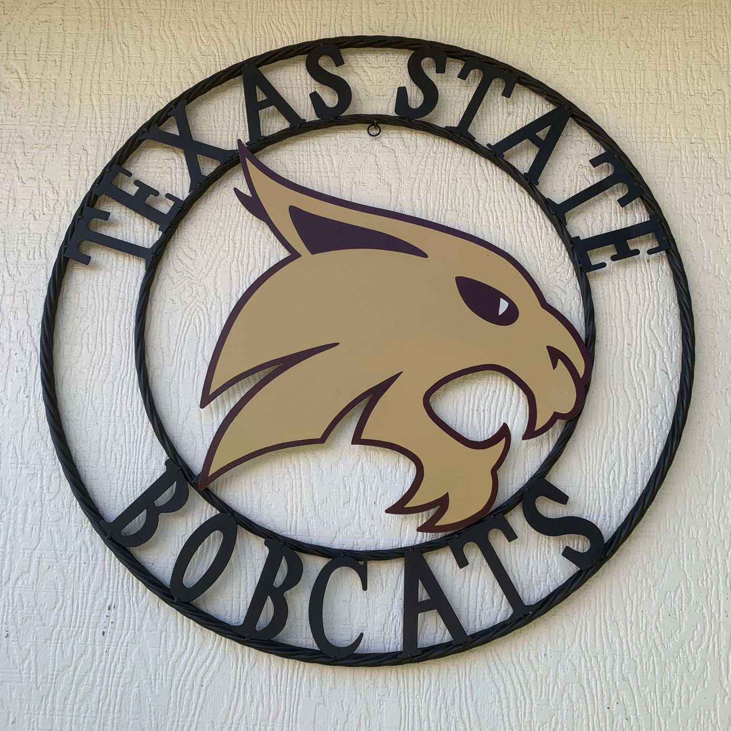 12",18",24",32",36" TEXAS STATE BOBCATS CUSTOM METAL VINTAGE CRAFT TEAM SIGN WESTERN HOME DECOR HANDMADE