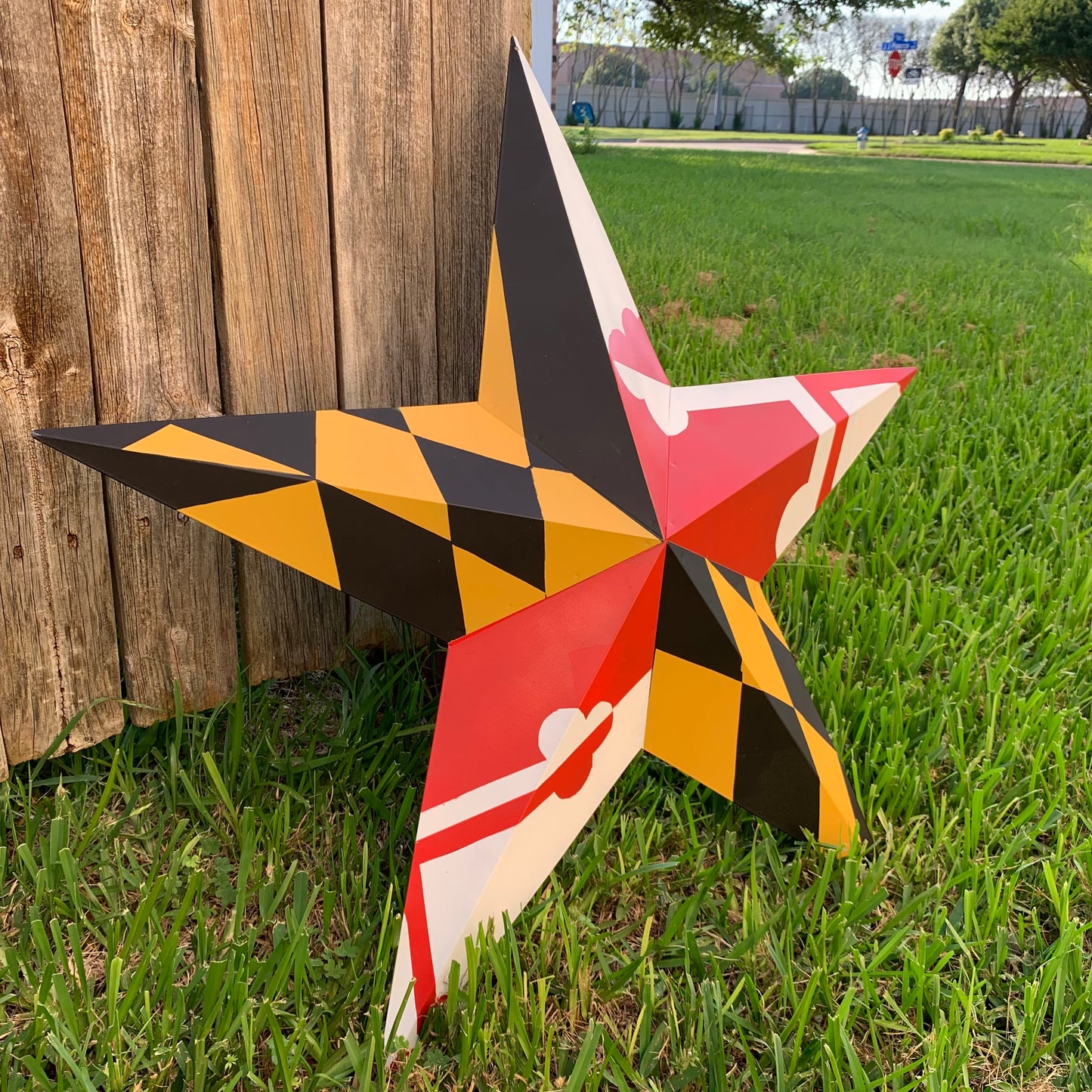MARYLAND FLAG BARN METAL STAR WESTERN HOME DECOR HANDMADE 22",24",30",36" #EH10423