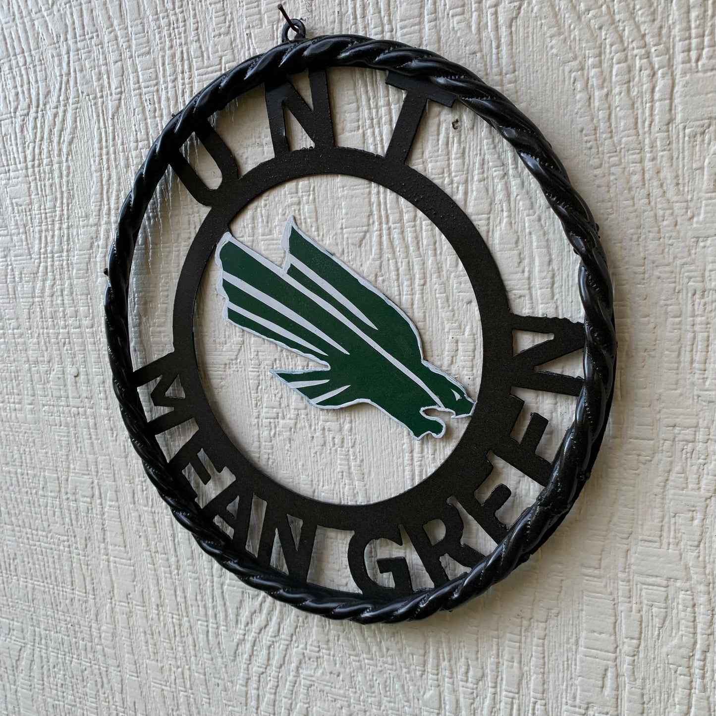 12",18",24" UNT MEAN GREEN CUSTOM METAL VINTAGE CRAFT TEAM SIGN WESTERN HOME DECOR HANDMADE