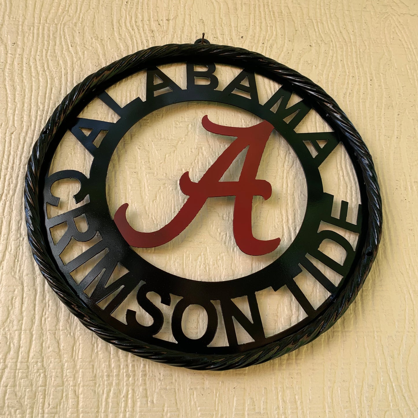 ALABAMA CRIMSON TIDE LASERCUT CUSTOM METAL VINTAGE CRAFT SIGN TEAM WESTERN HOME DECOR