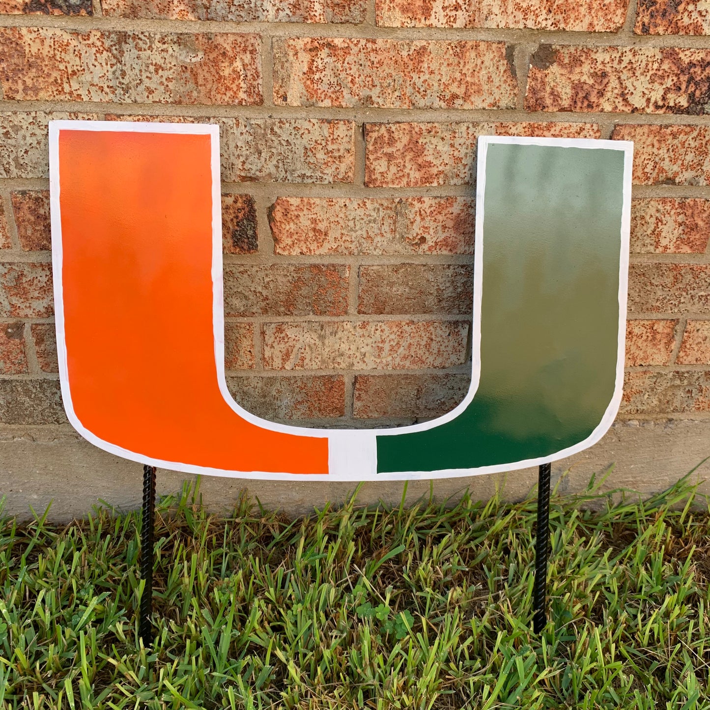 24"x15" MIAMI HURRICANES CUSTOM METAL VINTAGE CRAFT SIGN WESTERN HOME DECOR HANDMADE LASER CUT