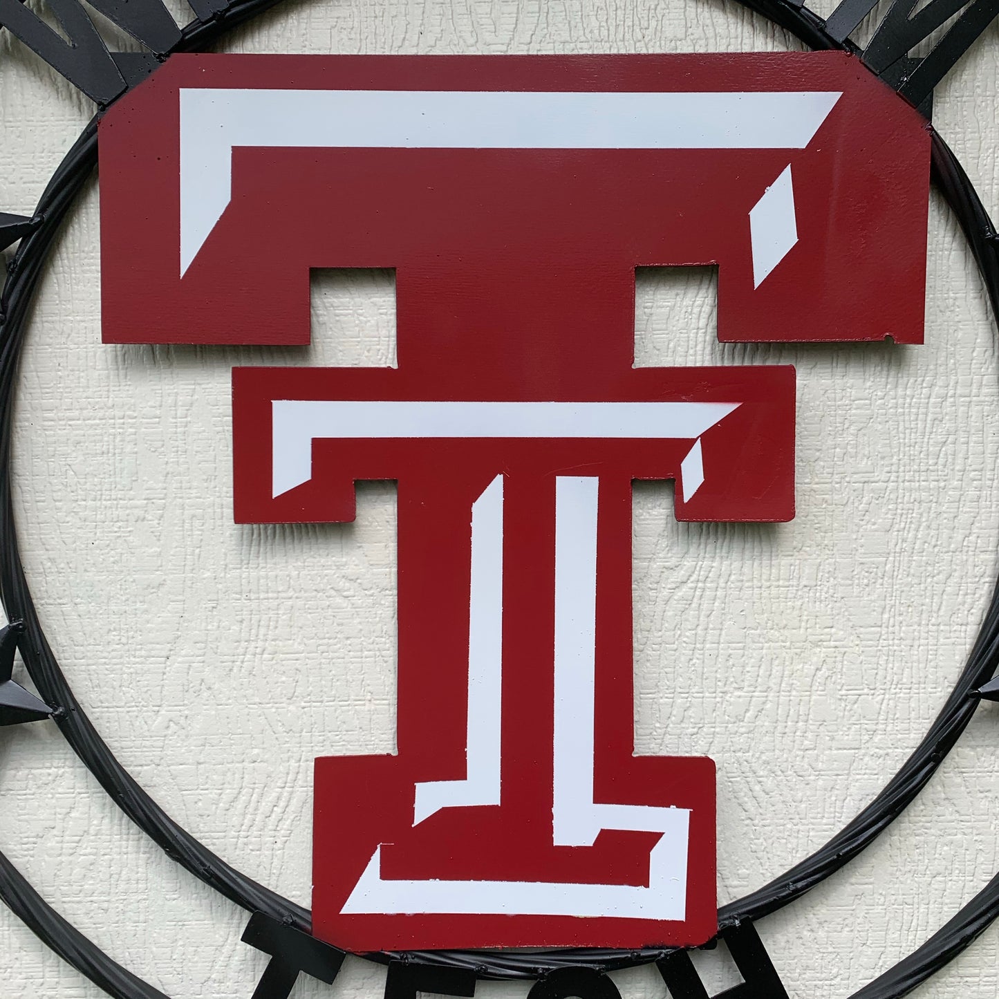 WRECKEM TEXAS TECH CUSTOM VINTAGE CRAFT METAL TEAM SIGN