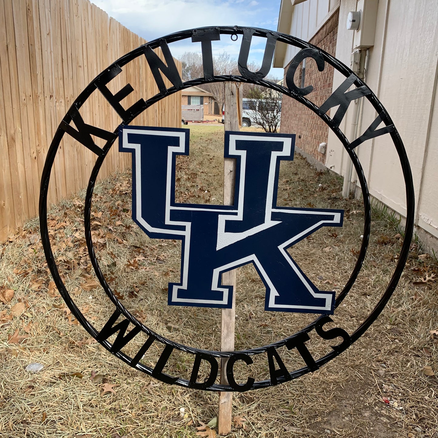 KENTUCKY WILDCATS CUSTOM METAL VINTAGE CRAFT SIGN WESTERN HOME DECOR HANDMADE