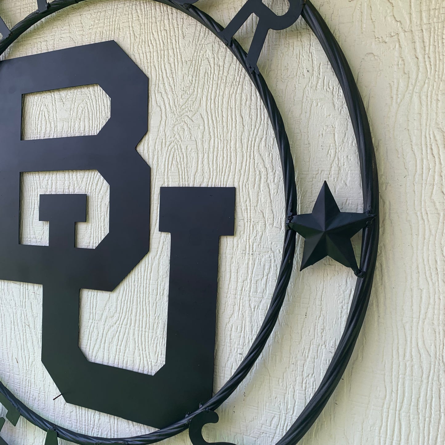 12", 18", 24", 32" BAYLOR BEARS CUSTOM BLACK METAL VINTAGE CRAFT SIGN WALL ART HANDMADE