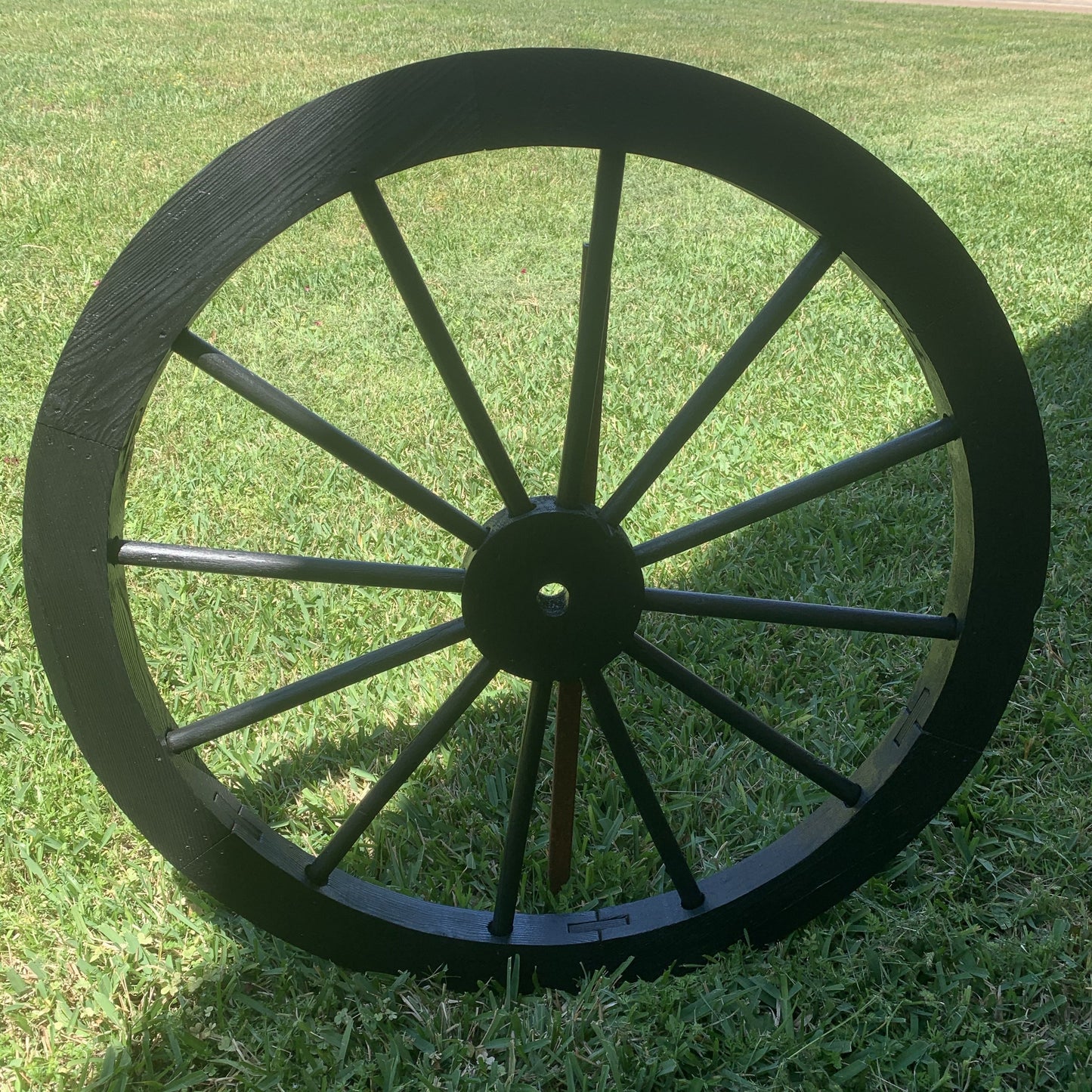 16",24",30" WAGON WHEEL BLACK BARN WOOD WESTERN HOME DECOR RUSTIC HANDMADE CRAFT