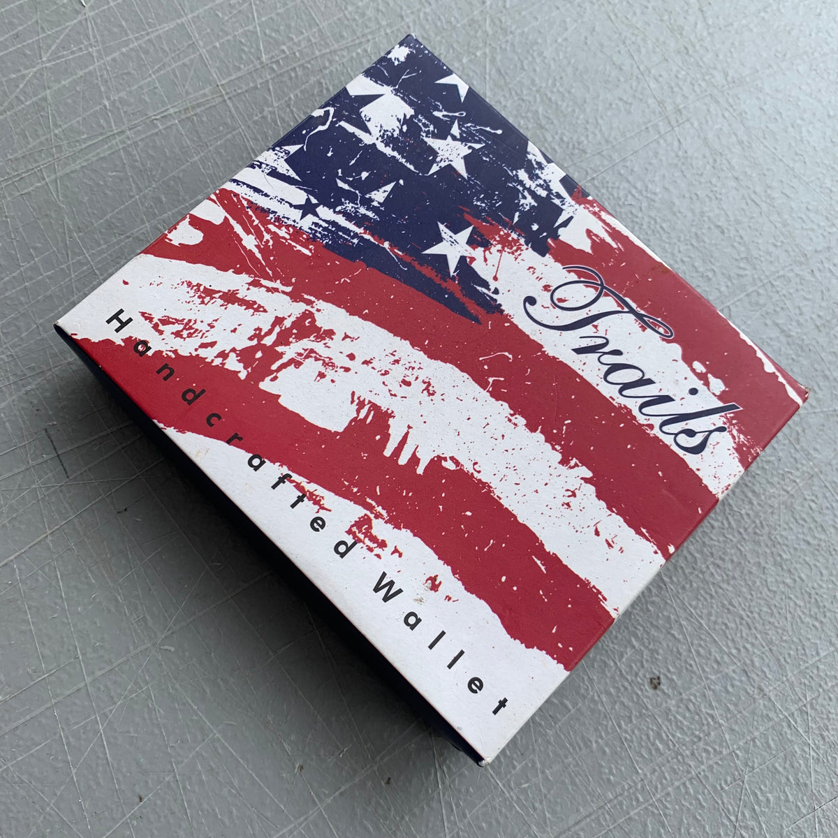 5" USA FLAG RED WHITE BLUE WALLET LEATHER BIFOLD WALLET NEW