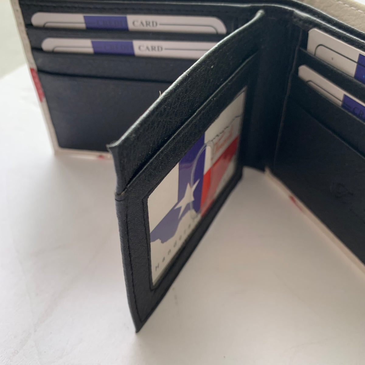 5" TEXAS FLAG WALLET LEATHER BIFOLD WALLET NEW