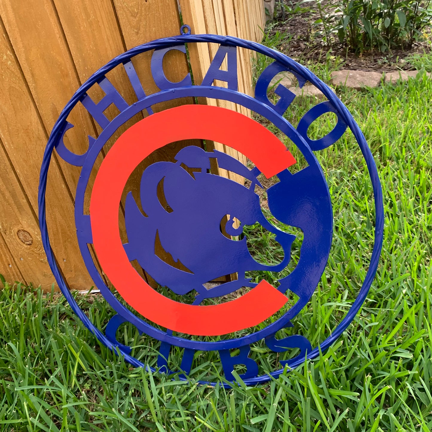 12", 18", 24", 32" CHICAGO CUBS CUSTOM METAL VINTAGE CRAFT TEAM SPORTS SIGN HANDMADE