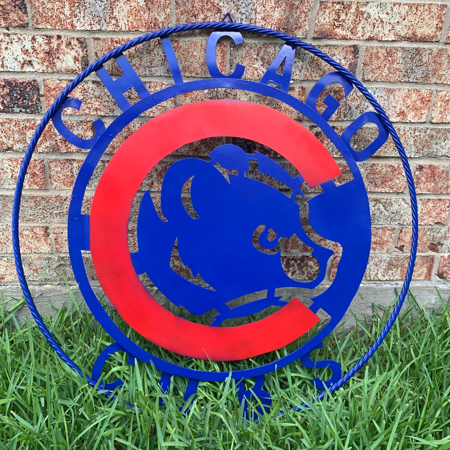 12", 18", 24", 32" CHICAGO CUBS CUSTOM METAL VINTAGE CRAFT TEAM SPORTS SIGN HANDMADE