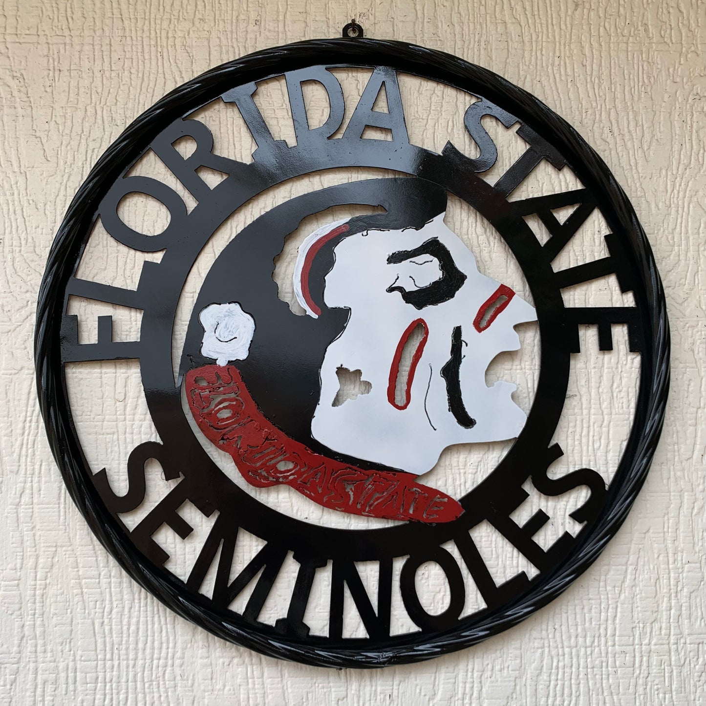 12", 18", 24", 32" FSU FLORIDA STATE SEMINOLES INDIAN LOGO METAL CUSTOM VINTAGE CRAFT TEAM SIGN