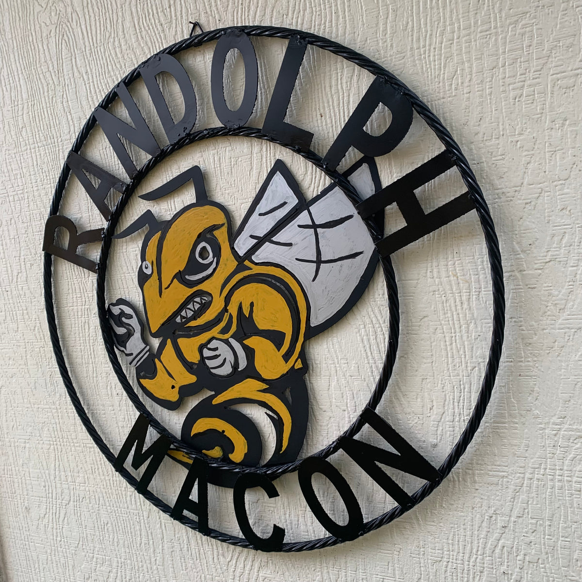 RANDOLPH MACON CUSTOM METAL VINTAGE CRAFT TEAM SIGN HANDMADE 12",18",24",32" SIZES